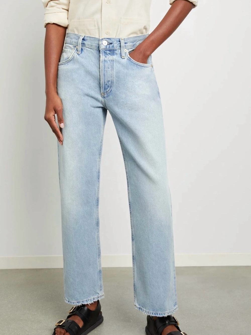 NWOT Citizens Of Humanity Light Blue Straight Leg Jeans